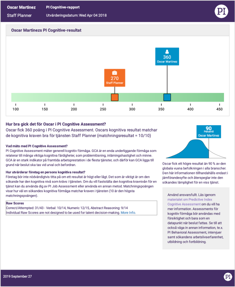 Cognitive Assessment
